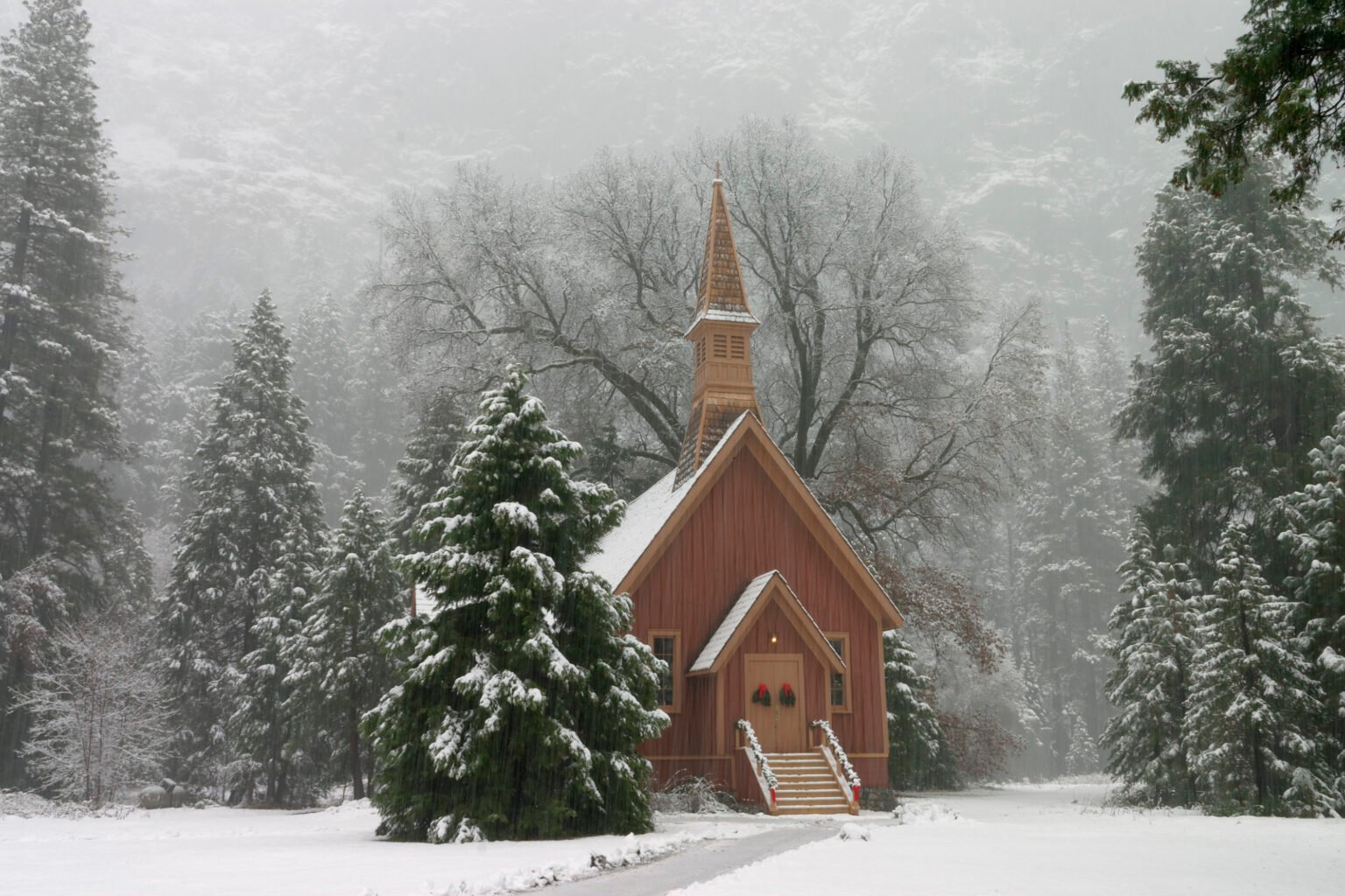 Yosemite Chapel in Yosemite Valley