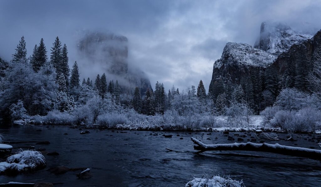 Valley View Vista along the Merced River in Yosemite National Park
